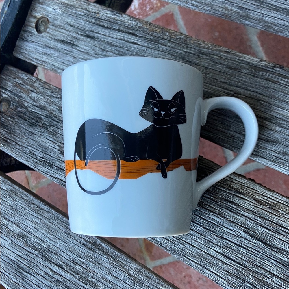 Crate & Barrel cat broom cup